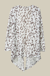 Leopard Print Open Cardi