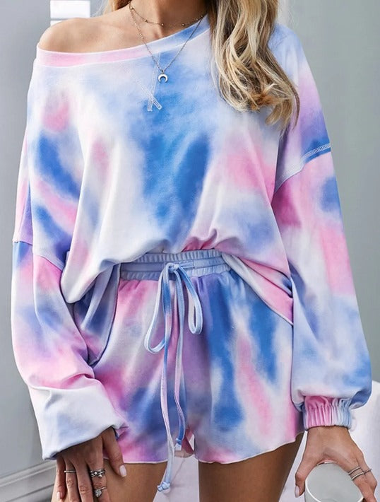 Blue Tie Dye Super Soft Lounge Set Presale