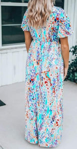 Tropical Wrap Maxi Dress Presale