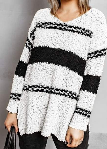 Striped Colorblock Sweater Presale