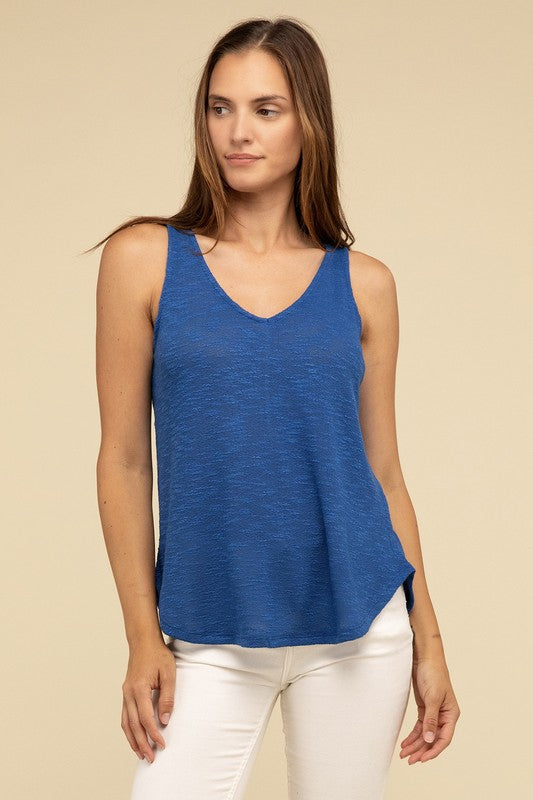 V Neck Sleeveless Cami Top