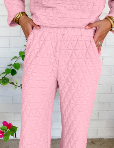 Solid Quilt Two Piece Pullover Presale