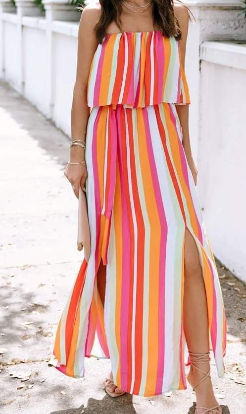 Maxi Striped Dress Presale