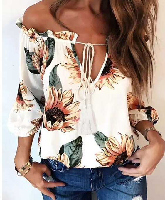 Sunflower Off The Shoulder Top Presale