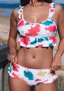 Tie Dye Two Piece Ruffle Set Presale