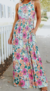 Tropical Floral Maxi Dress Presale